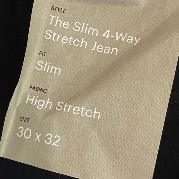 Everlane The Slim 4 Way Stretch Organic Jean Uniform Black - Picture 10 of 10